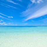clear blue shore